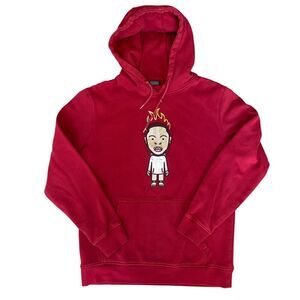 Mister Tee x Kendrick Lamar "Damn" Character Burgundy Pullover Hoodie Size XL